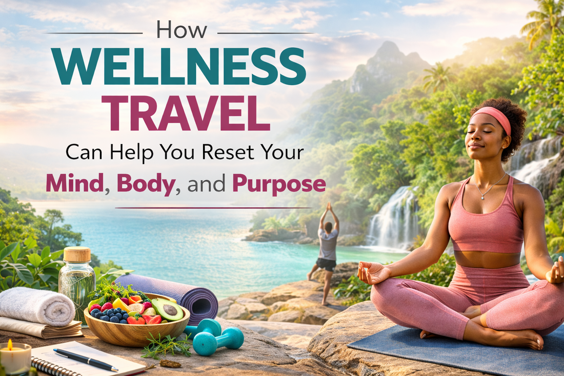 Wellness travel retreat with meditation and nature helping reset mind body and purpose.